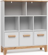 Półka dziecięca biały/artystyczny 98.4x32.6x113.4 malia