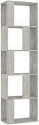 Stojący regał z przegrodami betonowa szarość F2-P00