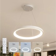 Brilagi - ściemnialna lampa wisząca LED na linkach FALCON SLIM LED/42W/230V Ø 50 cm biała + pilot