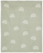 Kocyk dziecięcy, wzór tęczy, 100 x 80 cm