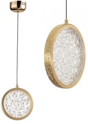 LAMPA WISZĄCA KRYSZTAŁOWA LED LHJ100-1CP Złota