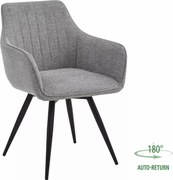 Szare krzesło do kuchni BALLO BREGO