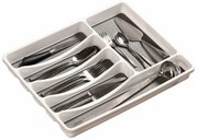 Kesper 30092 Organizer plastikowy 5 przegródek, biały, 41 x 33,5 x 4,5 cm