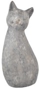 InDecor Ceramiczna kotka Meg szara, 33 x 26 x 83cm