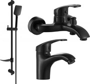 Mexen Fabia DF62 zestaw wannowy, czarny - 746503DF62-70