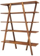 Regał z drewna sosnowego Perla Walnut, 148x120 cm