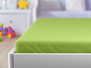 PrzytulneMieszkanie.pl Jersey prześcieradło dziecięce zielone 70x140 cm