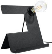 Lampa biurkowa INCLINE czarna ze stojakiem SOLLUX  LIGHTING