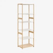 Regał 60x185 Cm Z Bambusa Deneb Miel - Sklum