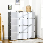 System szafek na buty HOMCOM z 12 kostkami do przechowywania butów
