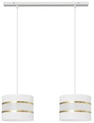 Żyrandol na lince HELEN 2xE27/15W/230V biały/złoty