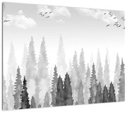 Obraz - Szczyty lasów (70x50 cm)