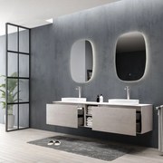 Podświetlane lustro łazienkowe LED INALCO Oval