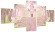 Obraz - Podróż do różowego królestwa (125x70 cm)