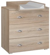 Niemowlęca komoda z przewijakiem dąb sonoma P0-P17