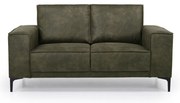Zielona sofa z imitacji skóry 164 cm Copenhagen – Scandic