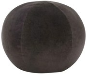 Szara okrągła pufa welurowa E0-S07