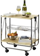 Wenko Składany wózek do serwowania Dinett Deluxe,68 × 41 × 70 cm