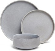 18-częściowy zestaw szarych naczyń z kamionki Bonami Selection Malia