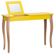 Toaletka z lustrem LILLO 105 cm żółta RAGABA