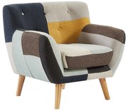 Fotel z tkaniny patchwork SERTI II