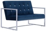 Granatowa sofa 2-osobowa B3-K25