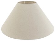 Abażur materiałowy beżowy okrągły ścięty 55/19/26