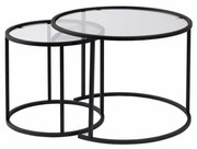 Zestaw stolików konferencyjnych Aurum Black 60 cm, 2 szt.