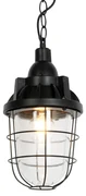 Industrialna lampa wisząca czarna ze szkłem - CabinPrzemysłowy Oswietlenie wewnetrzne