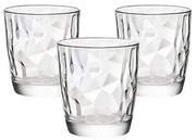 Bormioli Rocco 3-częściowy zestaw szklanek Diamond, 300 ml, 300 ml