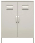 Jasnoszara metalowa szafka 79x100 cm Bradford – Støraa