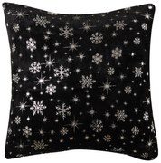 4Home Poszewka na poduszkę Frosty czarny, 45 x 45 cm