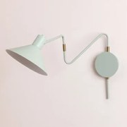 Kierunkowa Lampa Ścienna Z Żelaza Lizz Celadón - Sklum