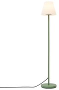 Zewnętrzna lampa podłogowa zielona z białym kloszem IP65 - Virginia