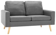 2-osobowa jasnoszara sofa M1-B11