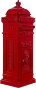 Skrzynka na listy antyczna czerwona