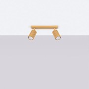 Lampa sufitowa minimalistyczny Gloow, aluminium - 2 źródło światła 4000K - L.30 x H.16.5 cm - złoty