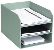 Zielony kartonowy organizer na dokumenty Trey Canvas Paper Laminate – Bigso
