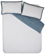 Biało-niebieska pościel jednoosobowa 135x200 cm Oxford Pinstripe – Catherine Lansfield