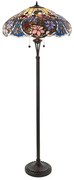 Endon 64323 - Lampa podłogowa Tiffany SULLIVAN 2xE27/60W/230V Ø 56 cm