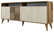 Szafka Milan 2 Walnut and Travertine