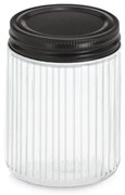 Słoik z metalową pokrywką KITCHEN ESSENTIALS, ryflowane szkło
