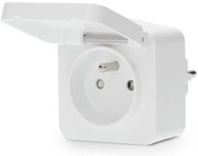 Nedis ZBPO130EWT - Inteligentne gniazdko Smartlife 3680W/230V Typ E/16A Wi-Fi Tu