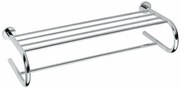 SAPHO XR418 X-Round E półka na ręczniki typ U, 65 cm, srebrny