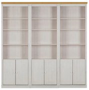 Biały regał z litego drewna sosnowego 222x223 cm Anita – Støraa