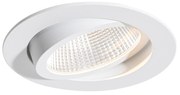 Wpuszczany reflektor biały 9,5 cm z LED 1015 lm Ściemnialny IP23 - Gaius