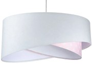 Biało-różowa lampa wisząca z wzorem L0-N50