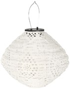 Biały zewnętrzny lampion solarny LED (wysokość 22 cm) Harwood – House Nordic
