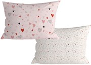 Zestaw 2 sztuk dekoracyjnych poszewek na poduszkę LOVITA 40x60 cm, różowe