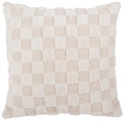 Poduszka dekoracyjna z mikropluszu 45x45 cm Checker – PT LIVING
